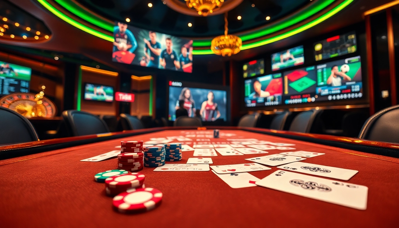 Experience the thrill of ta88 bóng đá betting with vibrant casino visuals and engaging gameplay elements.
