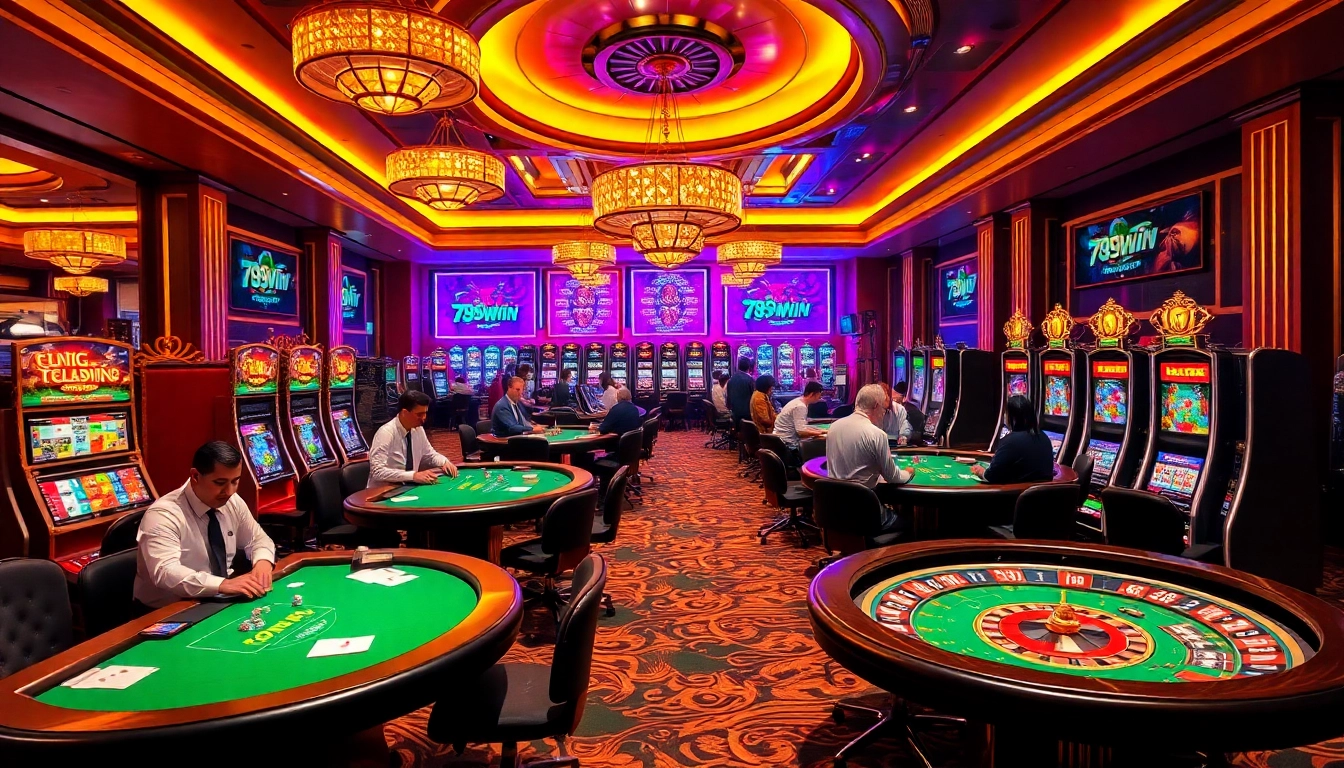 Experience the excitement of betting with sleek casino visuals at 789win.