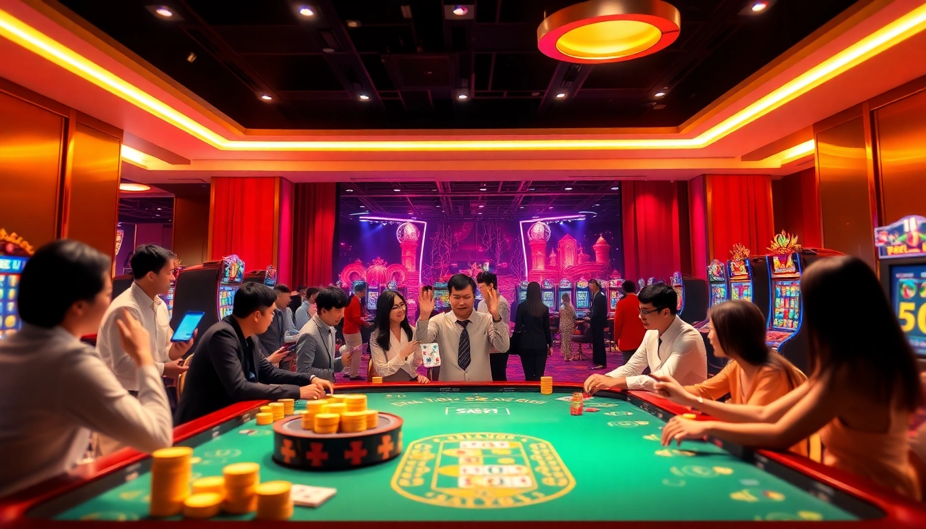 Exciting gameplay at 69VN's online casino, showcasing vibrant games and engaging players in 2026.