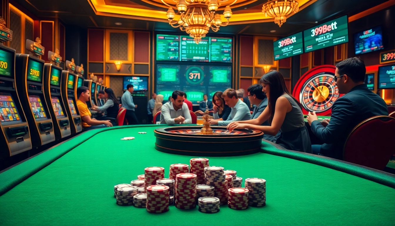 Experience the thrill of online betting at 399Bet.com with vibrant casino gaming visuals.