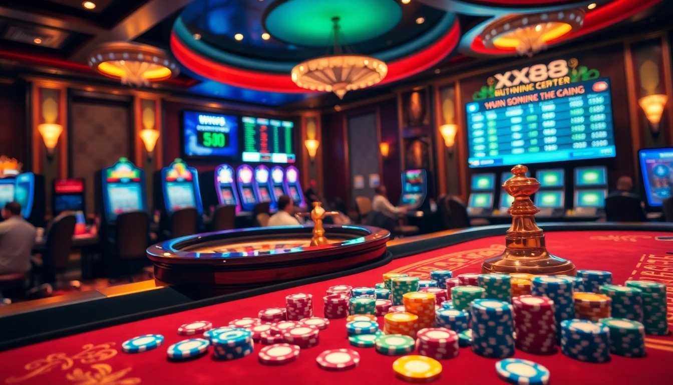 Engage in thrilling roulette action at https://xx88.center/ in a luxurious casino setting.