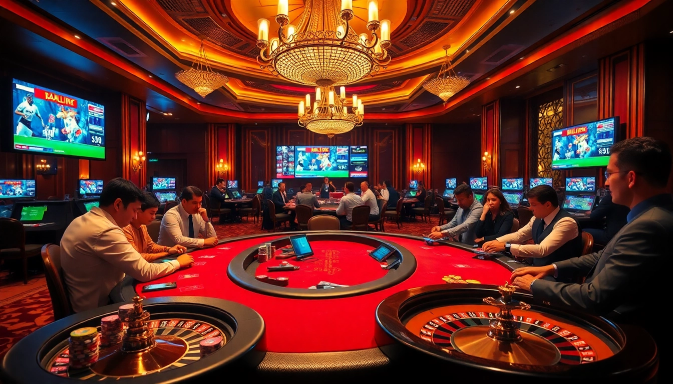 Experience the thrill at Vaoluoitv with vibrant casino elements and dynamic gaming action.
