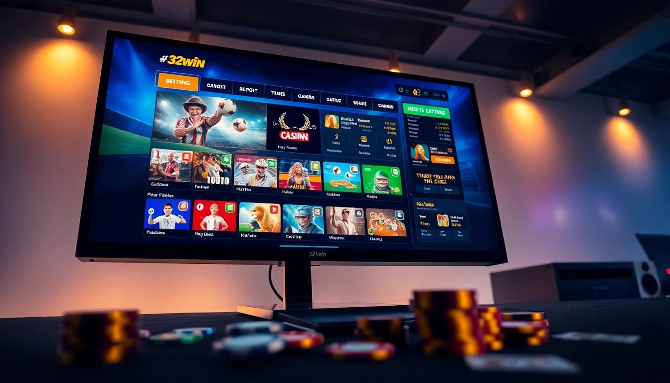 Explore the dynamic gaming experience at 32win trang chủ, featuring an engaging modern interface.