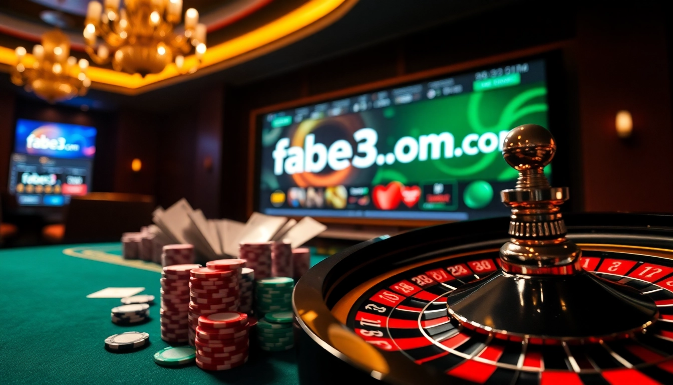 Experience thrilling games at fabet3.com with professional poker tables and vibrant casino atmosphere.