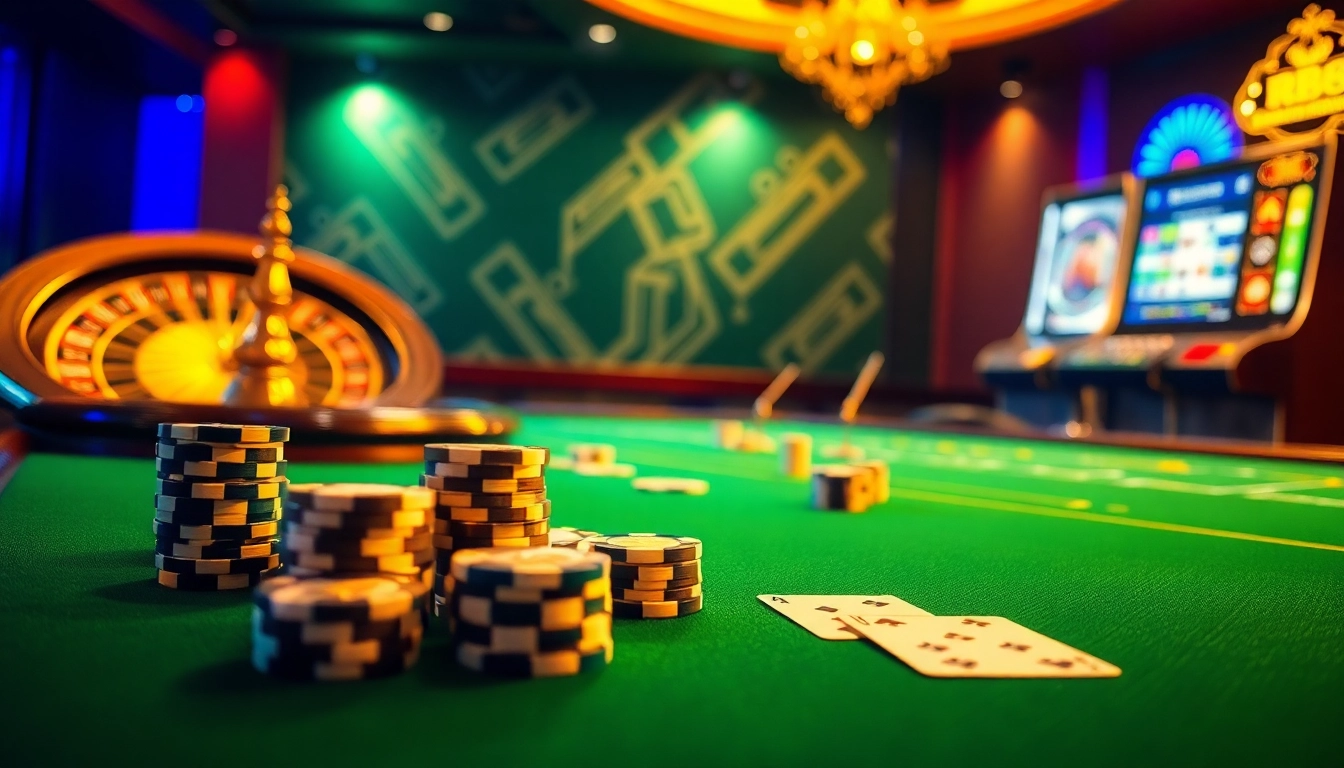 Experience the excitement of RR88 with professionals placing bets at a luxurious casino table.