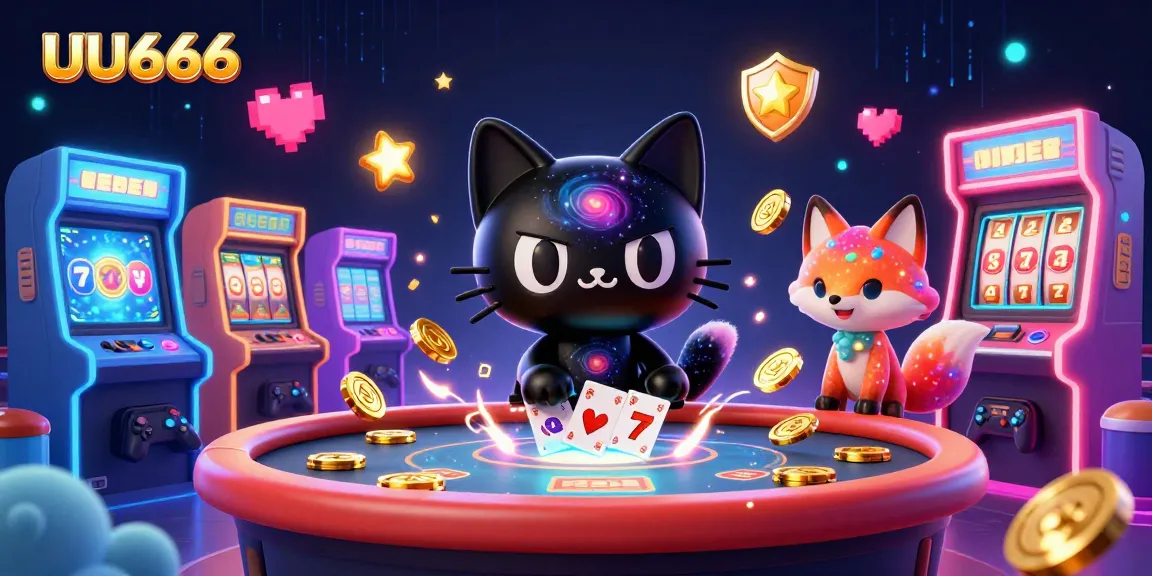 Experience thrilling gameplay with UU666 at a cosmic casino table, featuring an engaging atmosphere.