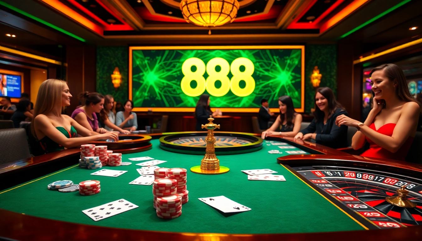 Experience thrilling gameplay at 888b with vibrant casino tables and exciting games.