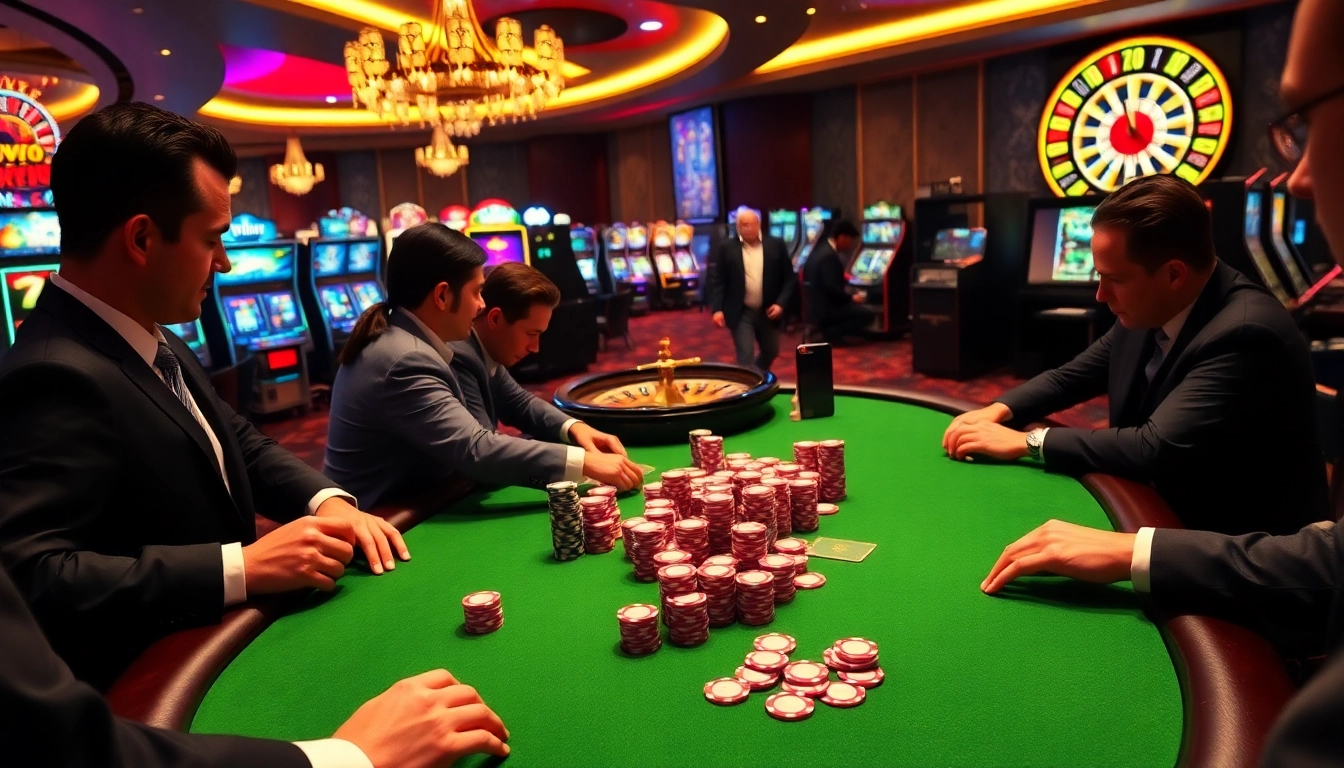 Experience the high-stakes gaming scene at 58win vip with vibrant poker tables and exhilarating atmosphere.