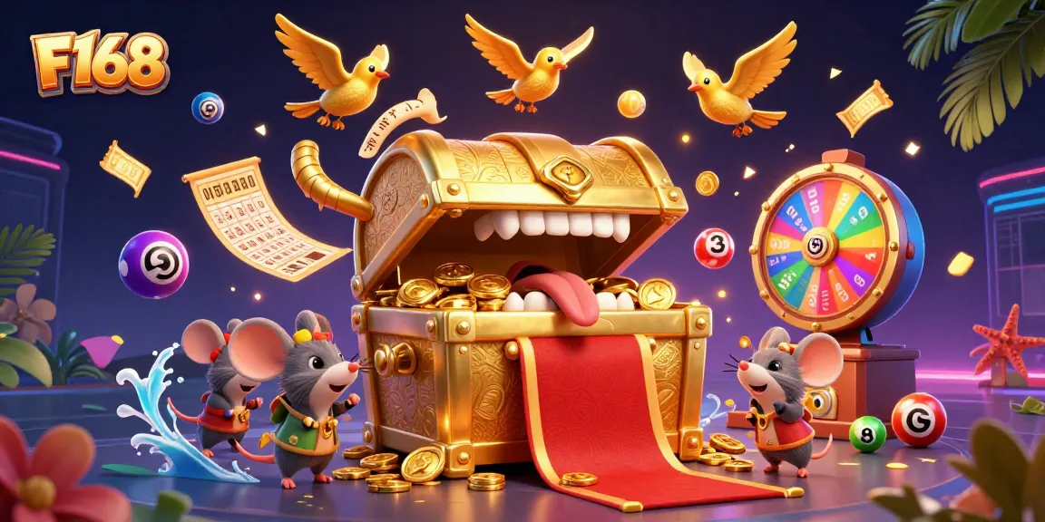 Engage with F168's captivating online games featuring golden treasure and dynamic lottery elements.