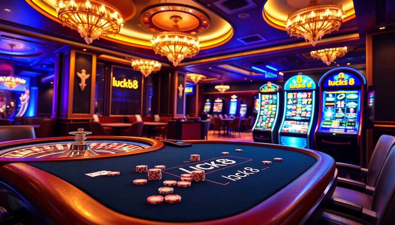 Experience the thrill of winning at luck8's advanced casino games and vibrant atmosphere.