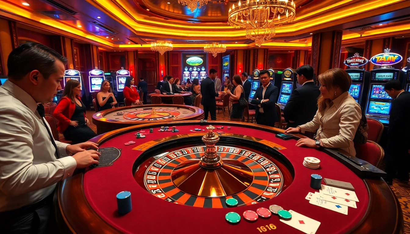 Experience thrilling gaming at https://kim88.center/ with vibrant roulette tables and engaging players.