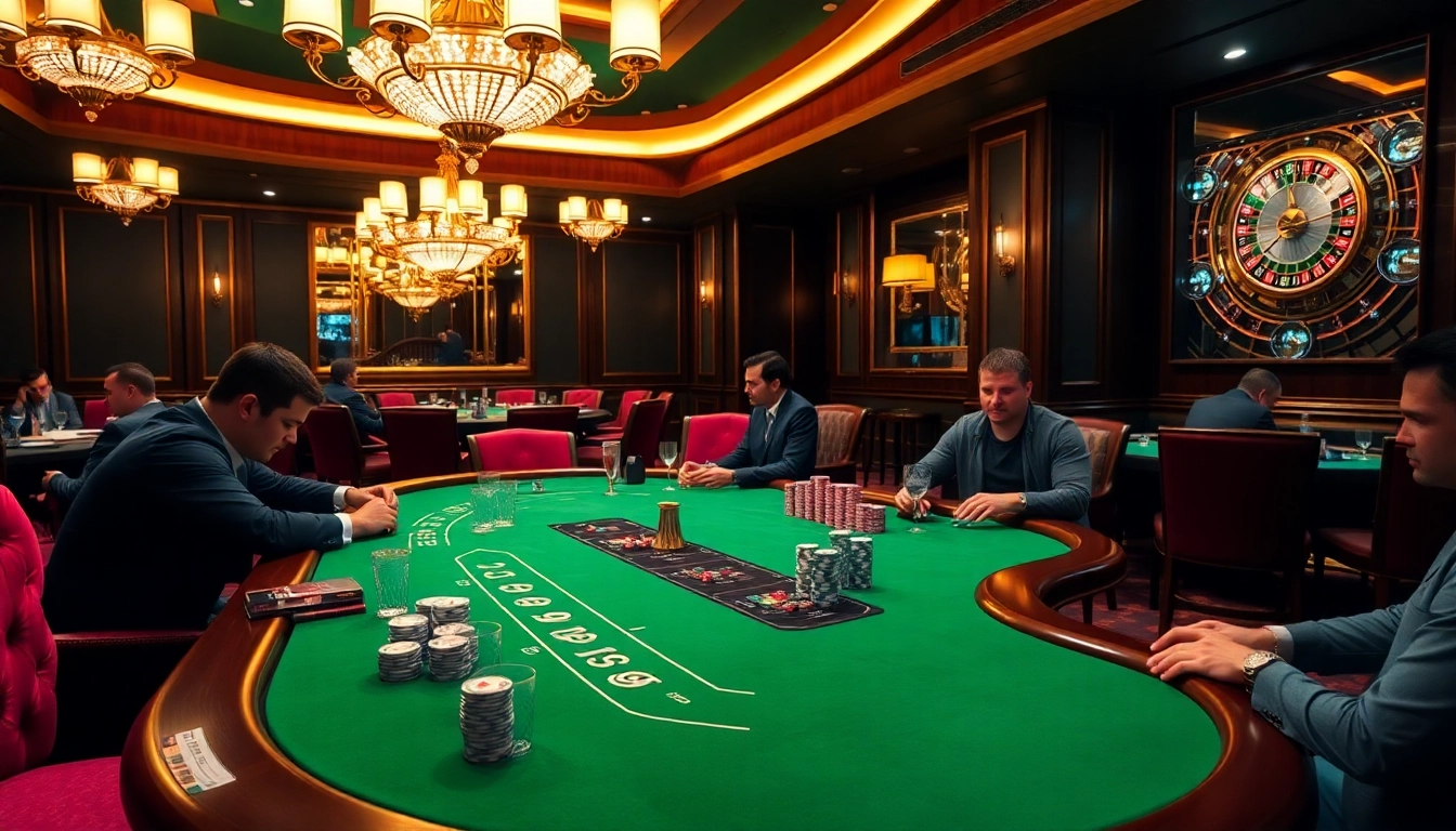 UU88 poker scene with high-stakes action and vibrant casino decor.