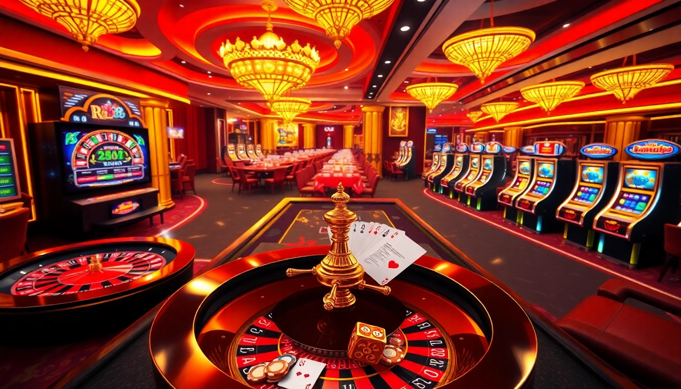 Experience the thrill of the rr88 game in a vibrant online casino environment with dynamic visuals and gaming elements.