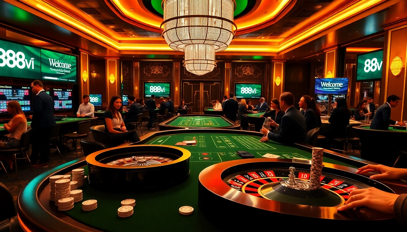 Experience the thrill of gambling at 888VI's luxurious casino with exciting games and vibrant atmosphere.