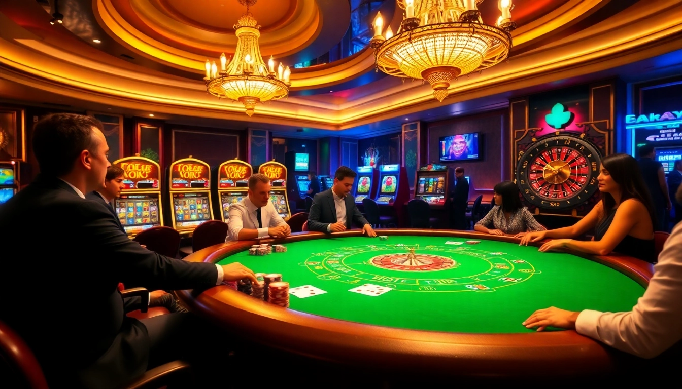 Experience the thrill of a blackjack table at 13 win casino, showcasing rich poker chips and a roulette wheel.