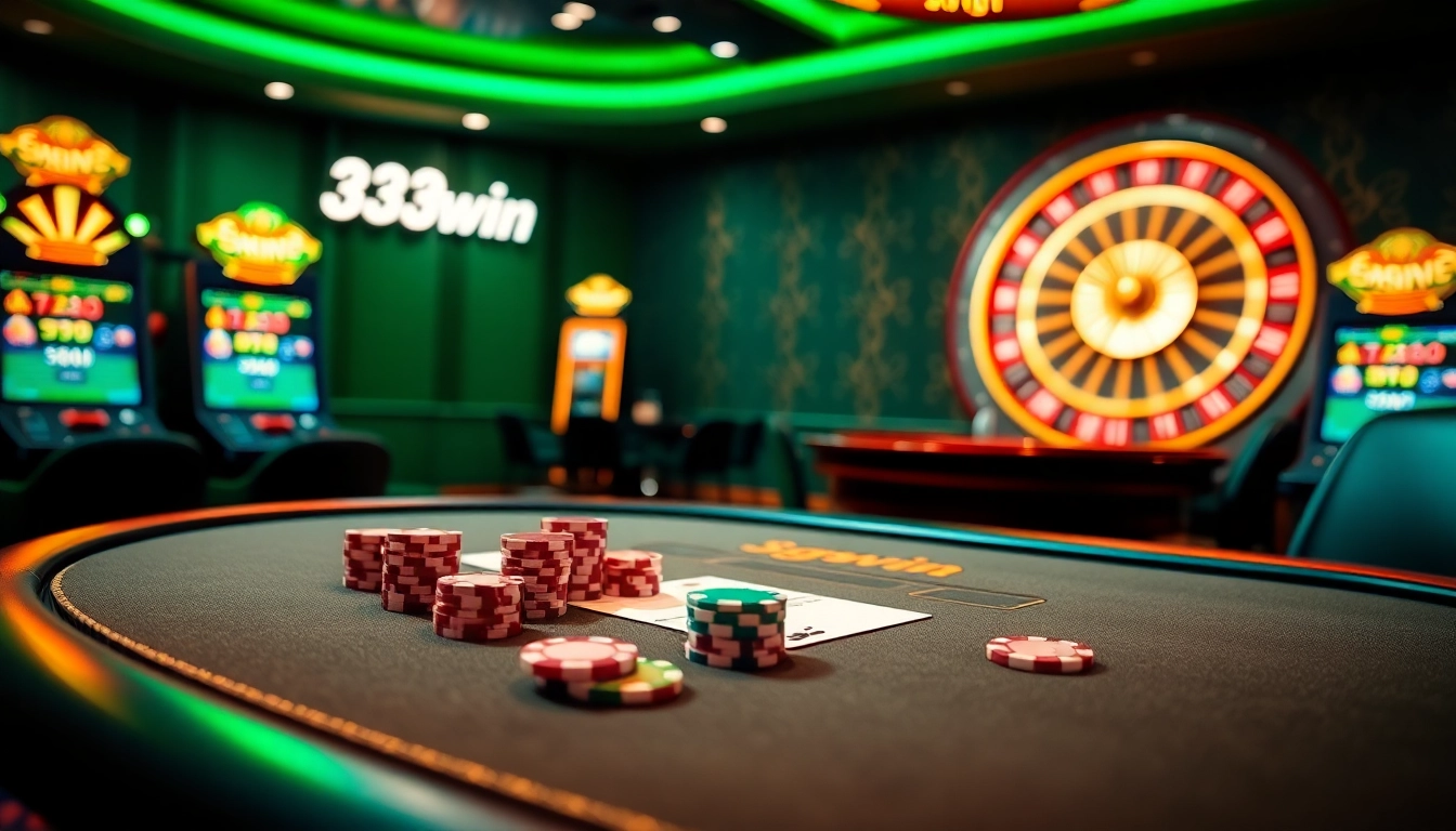Experience the excitement of gambling at 33win with a stunning casino interface.