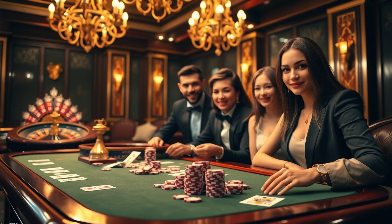Experience intense gameplay at king88 vina with vibrant poker chips and casino tables.