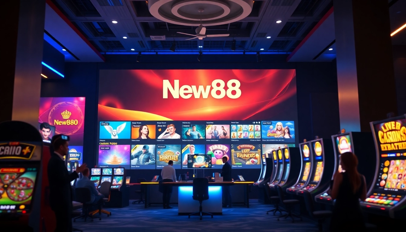 Engaging scene of new88go.com gaming interface showcasing various online betting options.