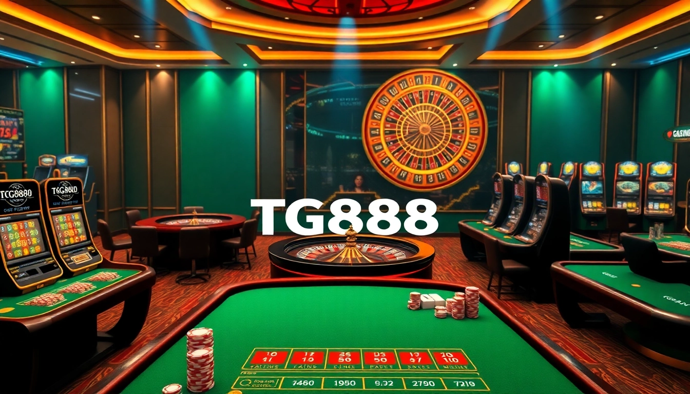Experience the thrill of winning at TG888's vibrant online casino, featuring roulette and slot games.
