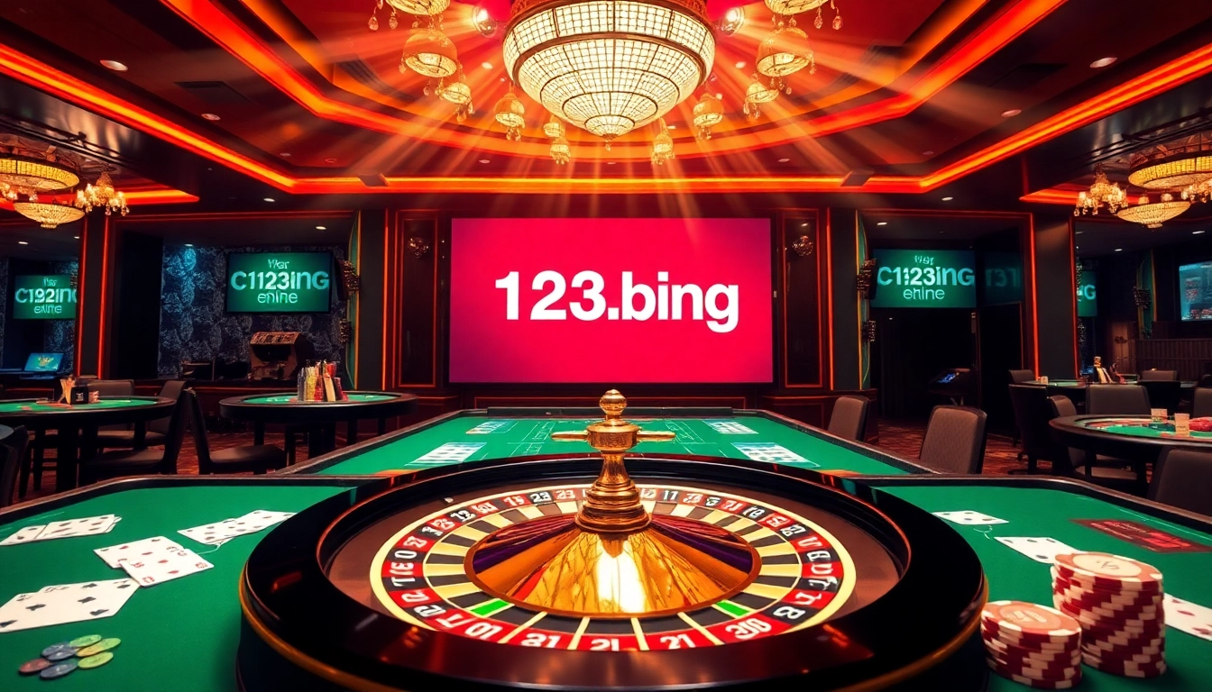 Experience the excitement of playing at 123b.ing with vibrant casino visuals and premium game interfaces.