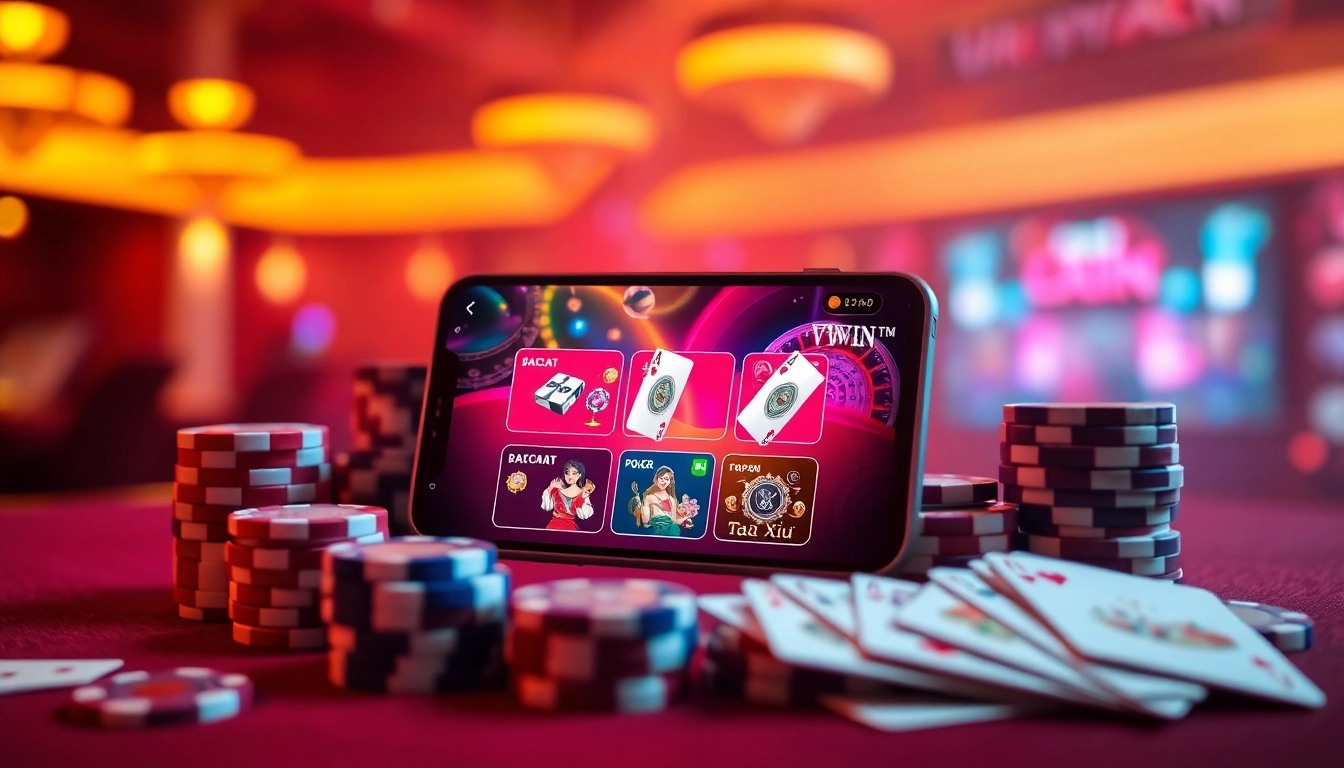 Engaging view of the VVVWIN app interface showcasing online games at vvvwin88.live.